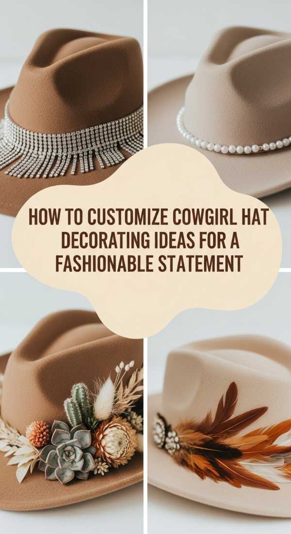How To Customize Cowgirl Hat Decorating Ideas For A Fashionable Party Statement 69ef171bb9cbe