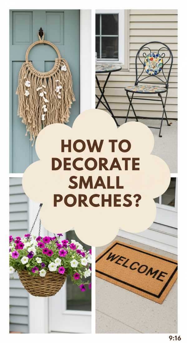 How to Decorate a Cute Small Porch for a Welcoming Summer Entrance