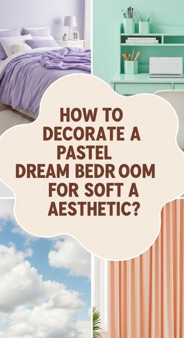 How To Decorate A Pastel Dream Teen Bedroom For Soft Aesthetic 69edf96eca742