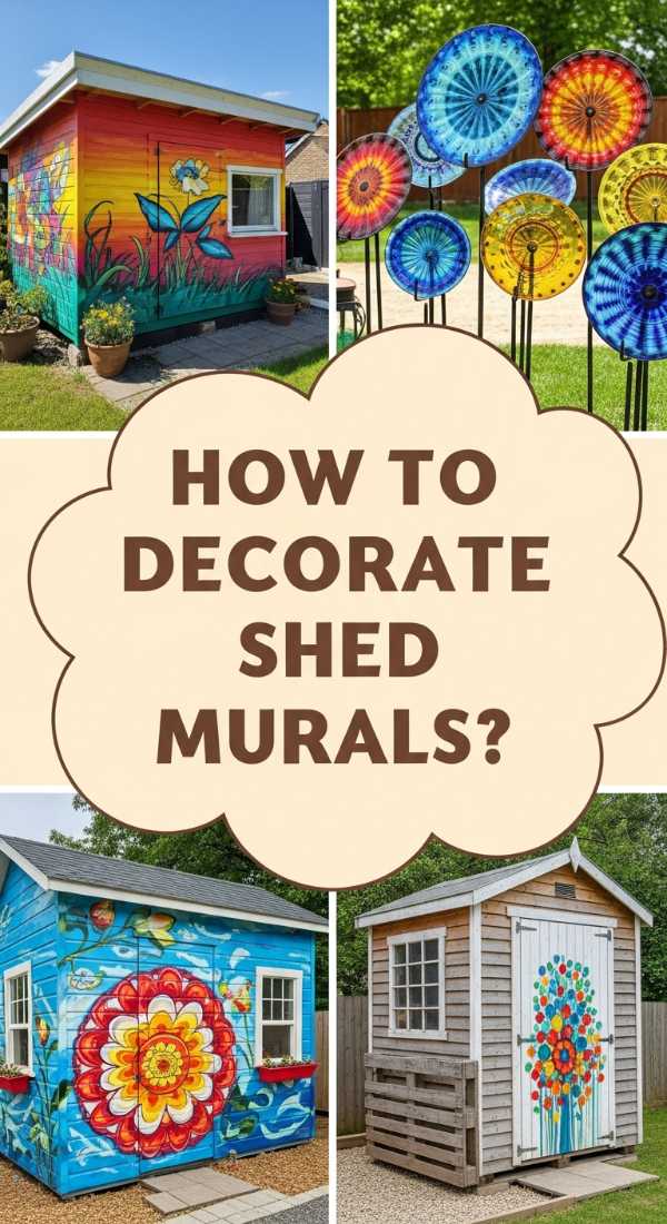 How To Decorate Shed Murals Outdoor For A Creative Backyard Escape 69f238919c713