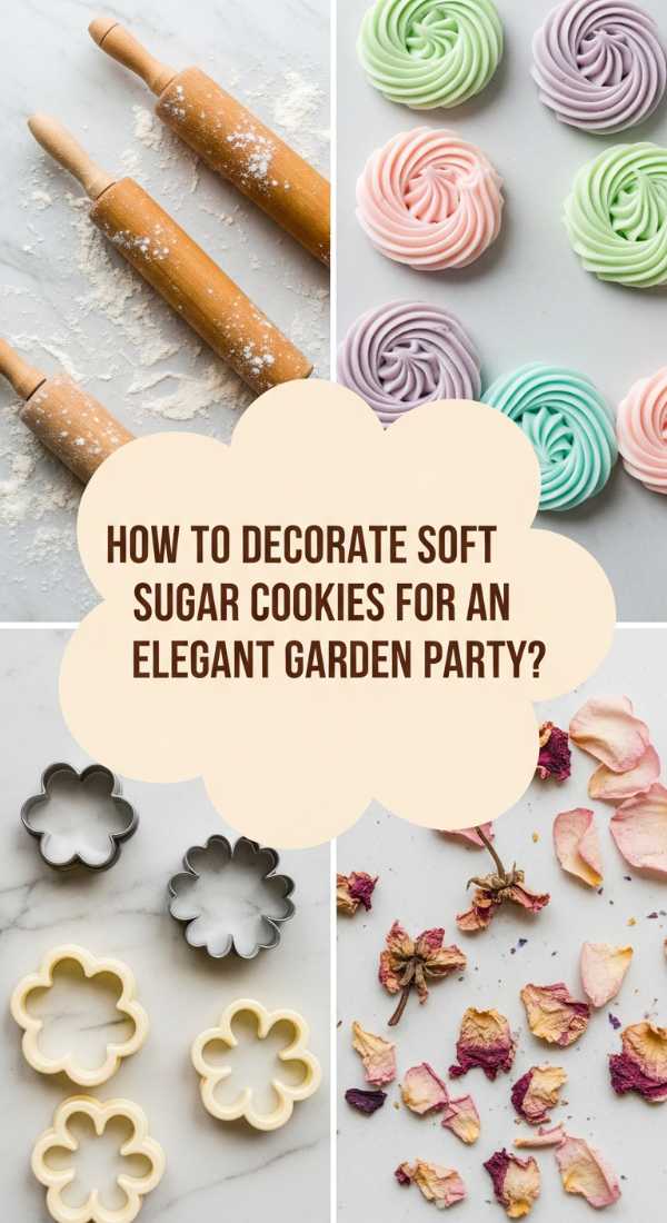 How to Decorate Soft Sugar Cookies for an Elegant Garden Party