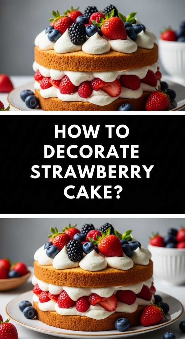 How To Decorate Strawberry Cake 69e85b2567272