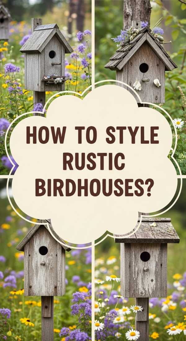 How To Decorate With Rustic Birdhouses For A Charming Garden Atmosphere 69ef13b307931