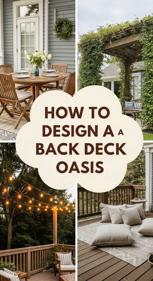 How to Design a Back Deck Oasis for Cozy Family Gatherings