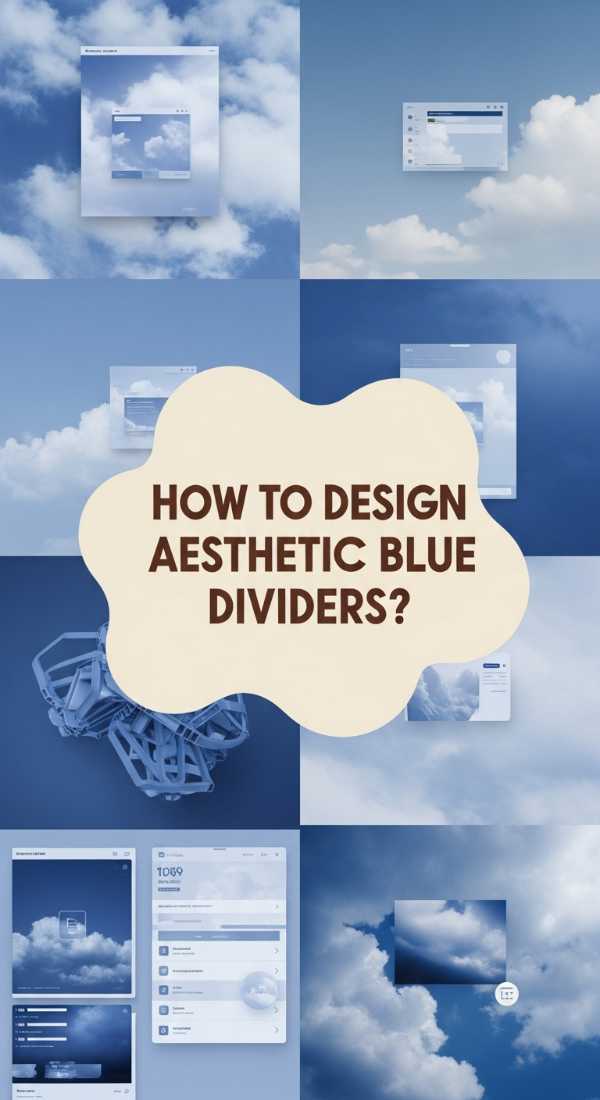 How To Design A Blue Rentry Divider Png For An Aesthetic Blog Layout 69f238a9a2943