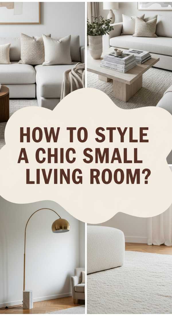 How To Design A Chic Small Apartment Living Room For Maximum Comfort 69e3243410798