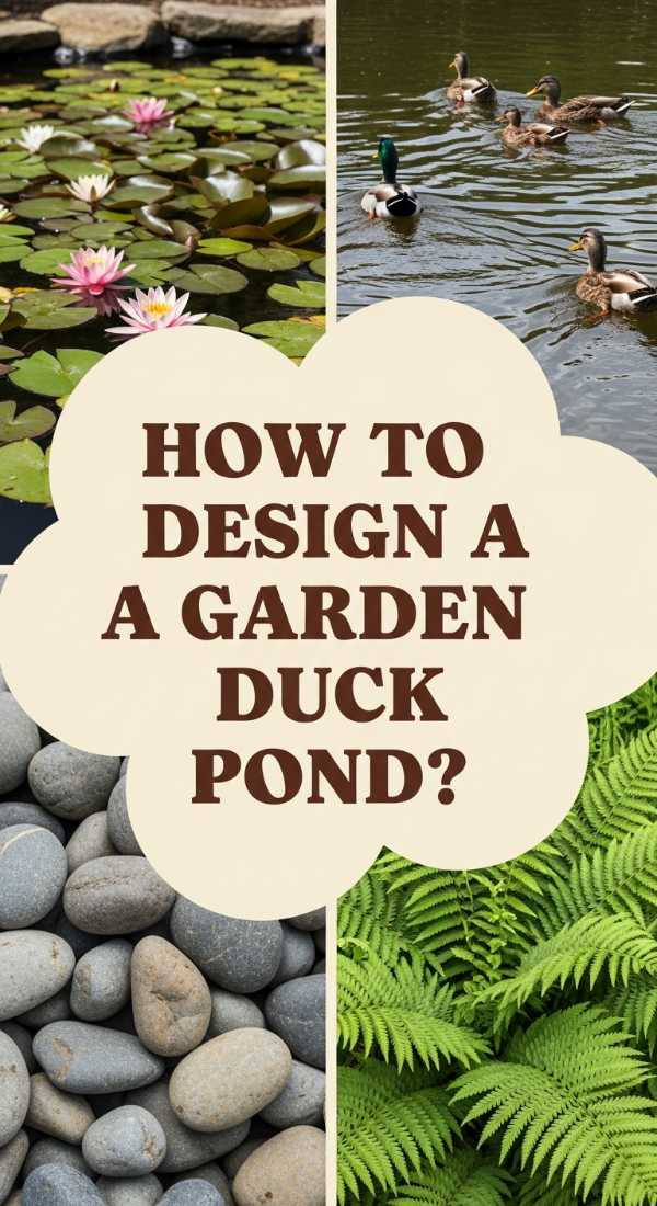 How To Design A Diy Duck Pond For A Serene Garden Landscape 69dde905bf0d2