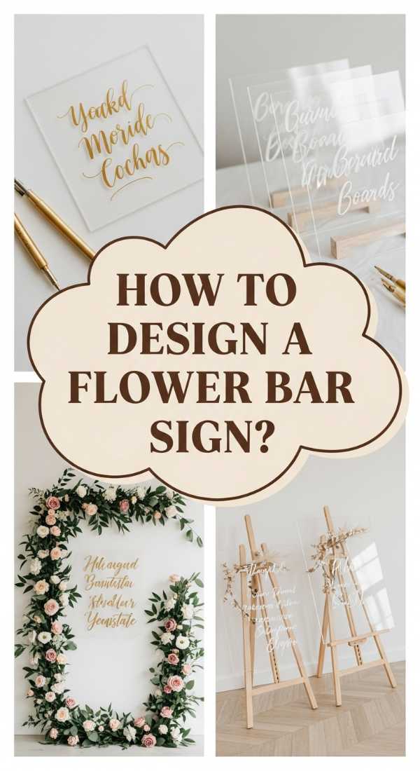 How To Design A Flower Bar Sign For An Elegant Event Entry 69f080360cb32