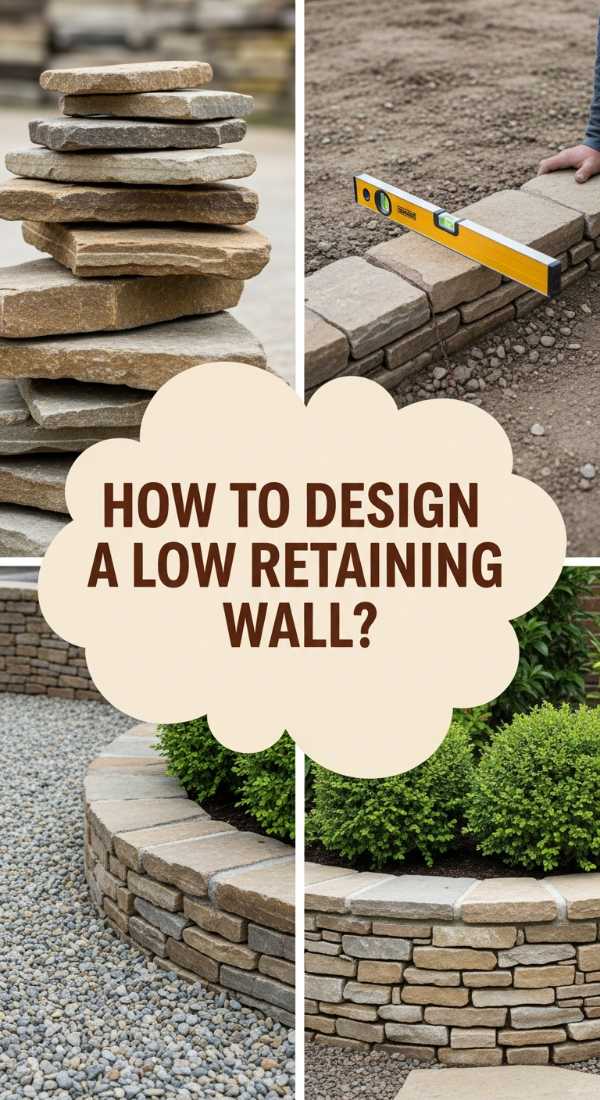 How To Design A Low Retaining Wall For Stunning Curb Appeal 69e7227ecdddf