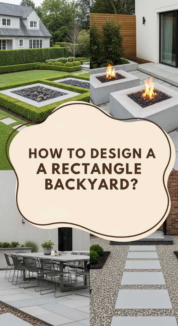 How To Design A Rectangle Backyard For Maximum Serenity 69f232d599009