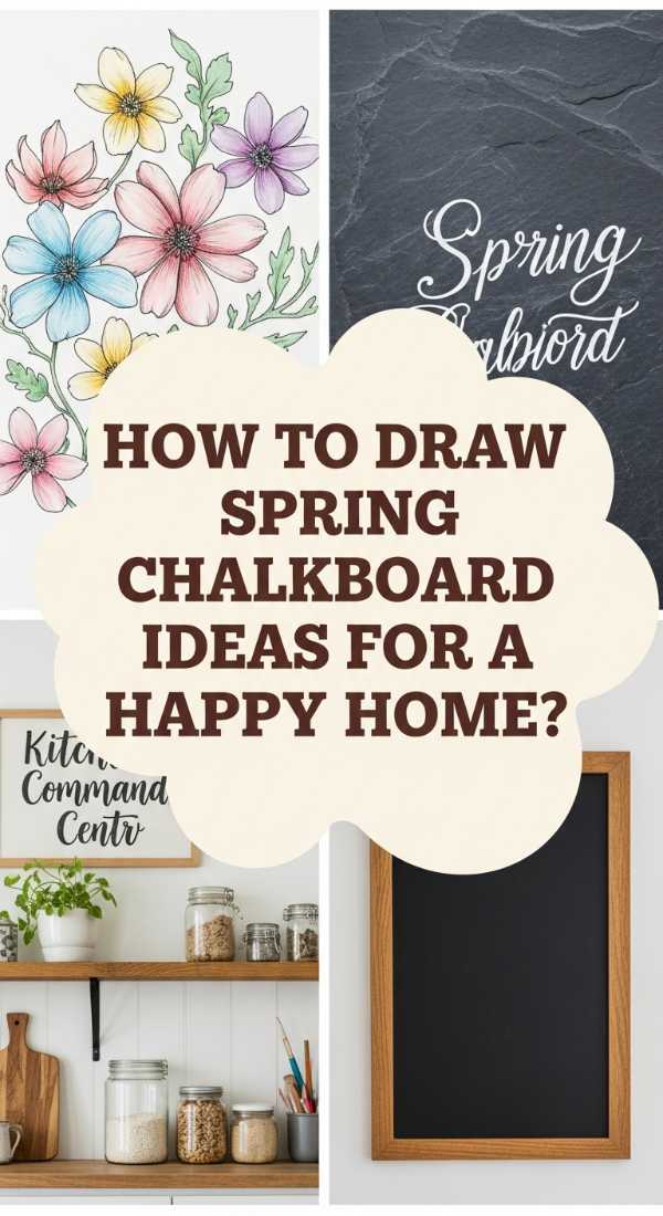 How To Design A Spring Chalkboard For A Cheerful Kitchen 69df1b4ca6616