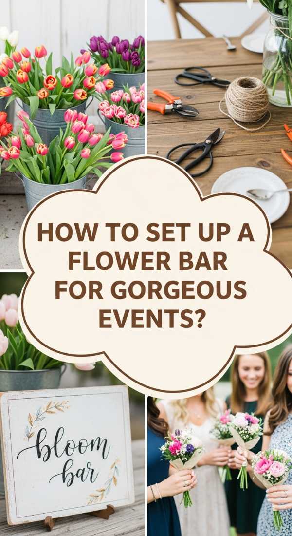 How To Design A Stunning Flower Bar For The Most Memorable Garden Party 69f234ecbaa71