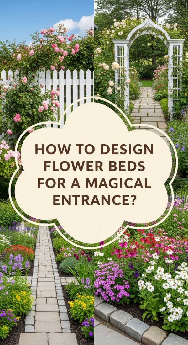 How To Design Dreamy Flower Beds In Front Of House For A Magical Entrance 69e9fc819cb2a