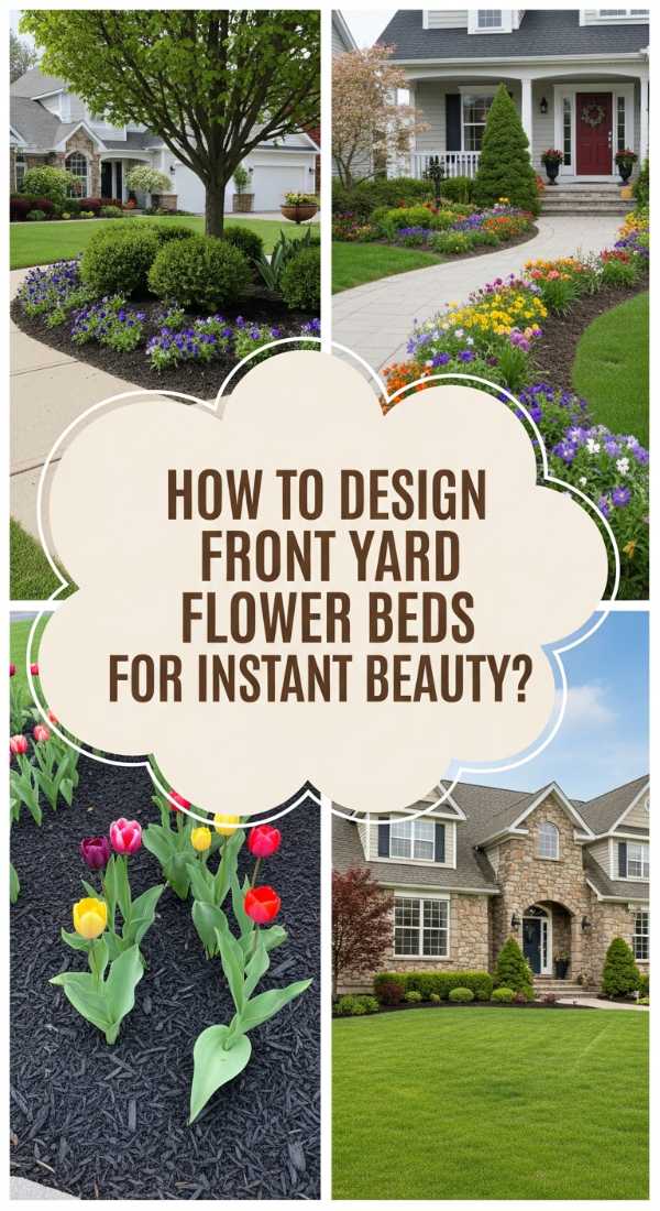 How To Design Front Yard Flower Beds For Instant Beauty 69edfdc414473