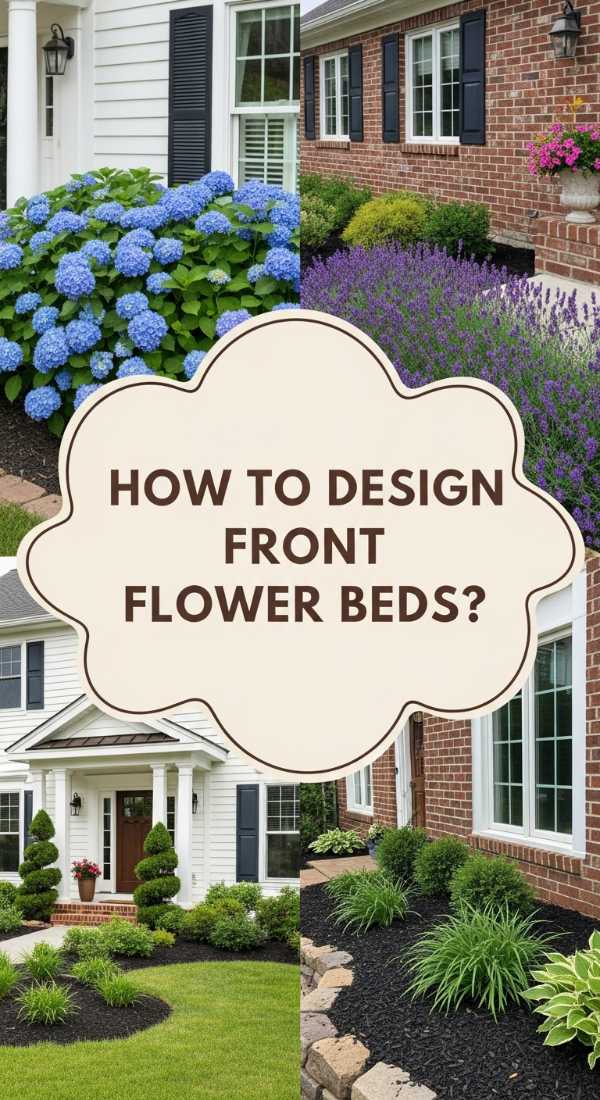 How To Design Lush Flower Beds In Front Of House For Instant Curb Appeal 69dde90412718