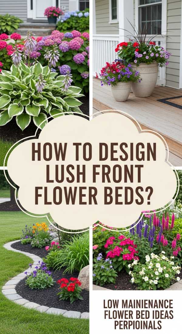 How To Design Lush Front Flower Beds For Instant Curb Appeal 69f2f7f60c577