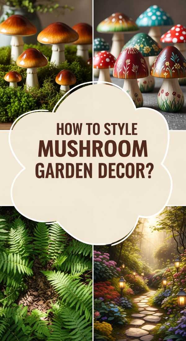 How To Design Whimsical Mushroom Garden Decor For Enchanting Backyard Vibes 69df1e7f77c9d