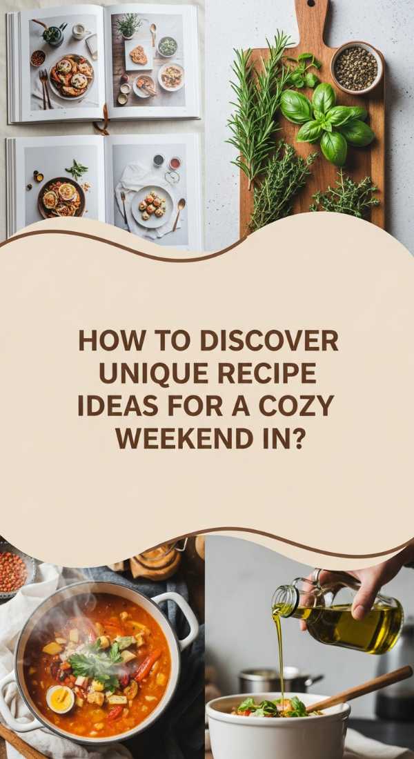 How to Discover Unique Recipe Ideas for a Cozy Weekend In
