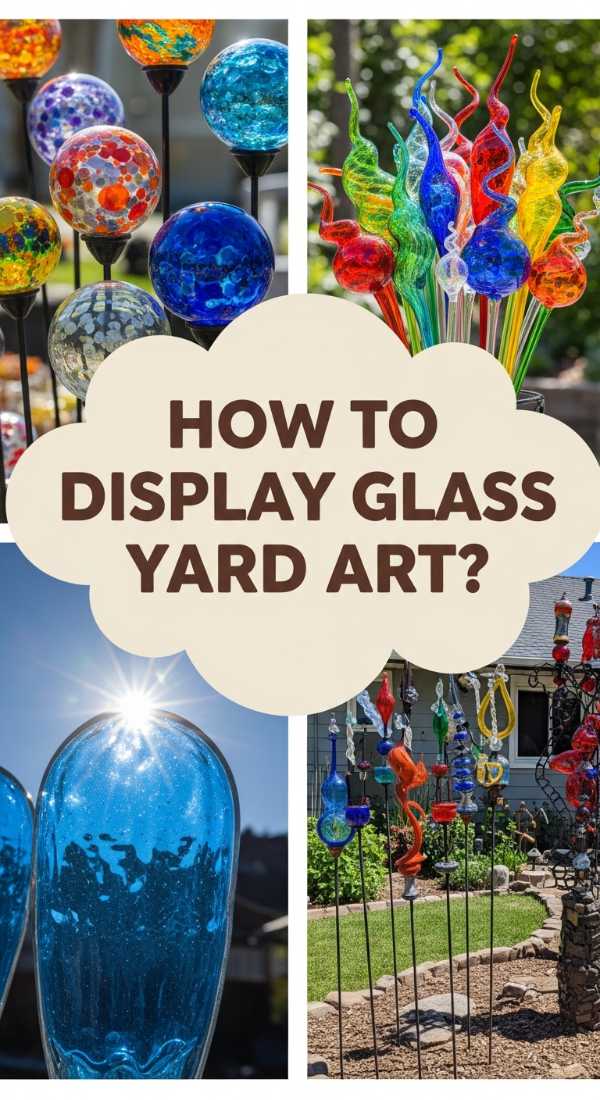 How To Display Whimsical Glass Yard Art For A Magical Garden 69ef173c74820