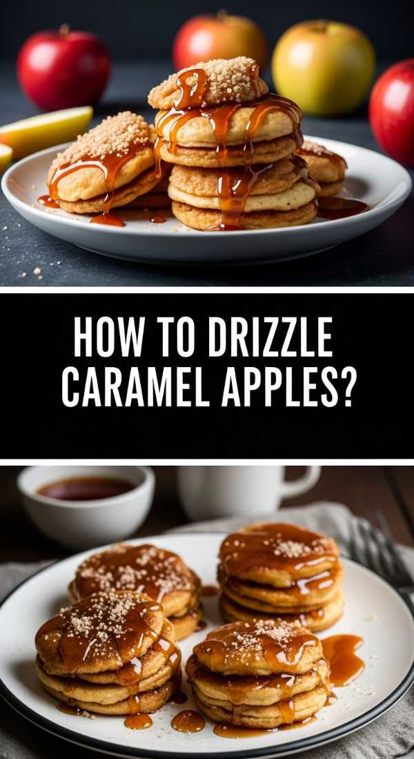 How To Drizzle Caramel Apples 69eba56691686