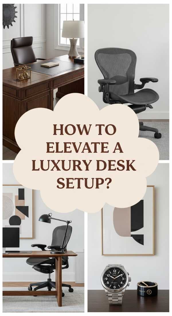 How to Elevate a Mens Desk Setup Office for Luxury Executive Vibes