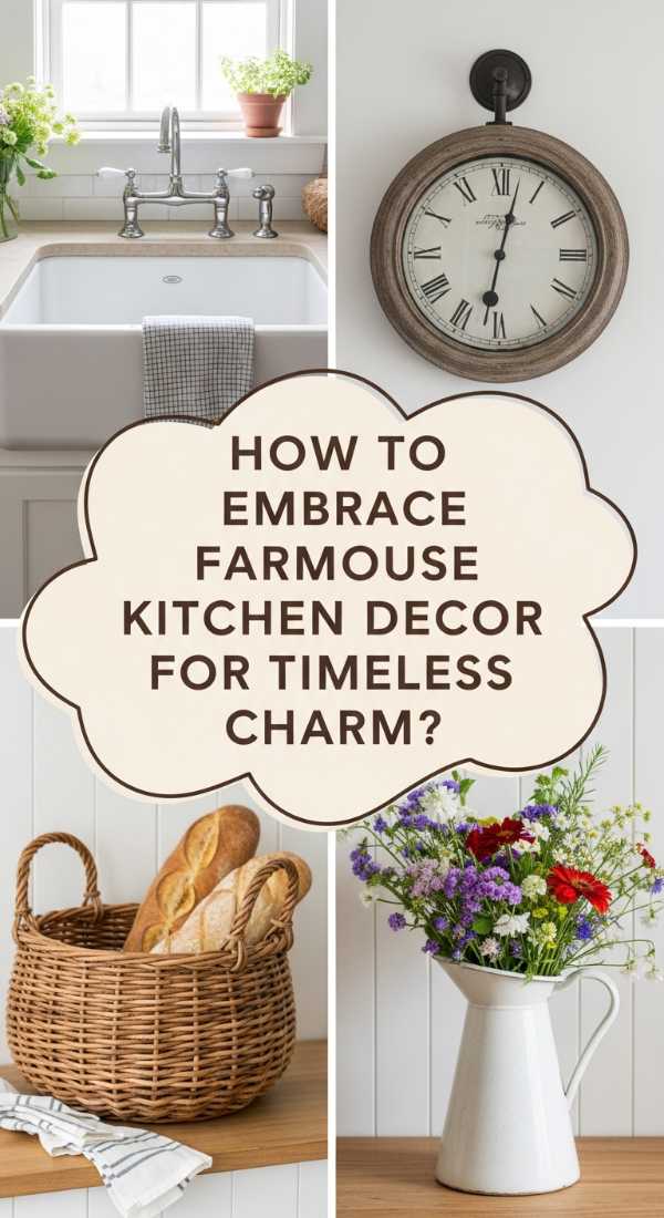 How To Embrace Farmhouse Kitchen Decor For Timeless Charm 69e3258099164