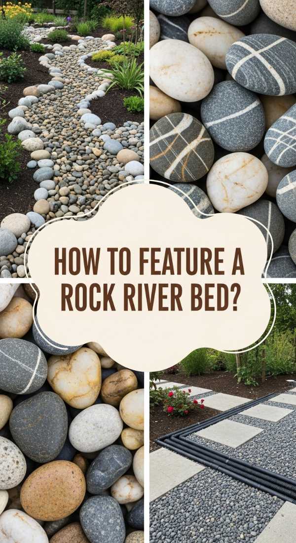 How To Feature A Rock River Bed For Elegant Natural Drainage 69f23503ab0cb
