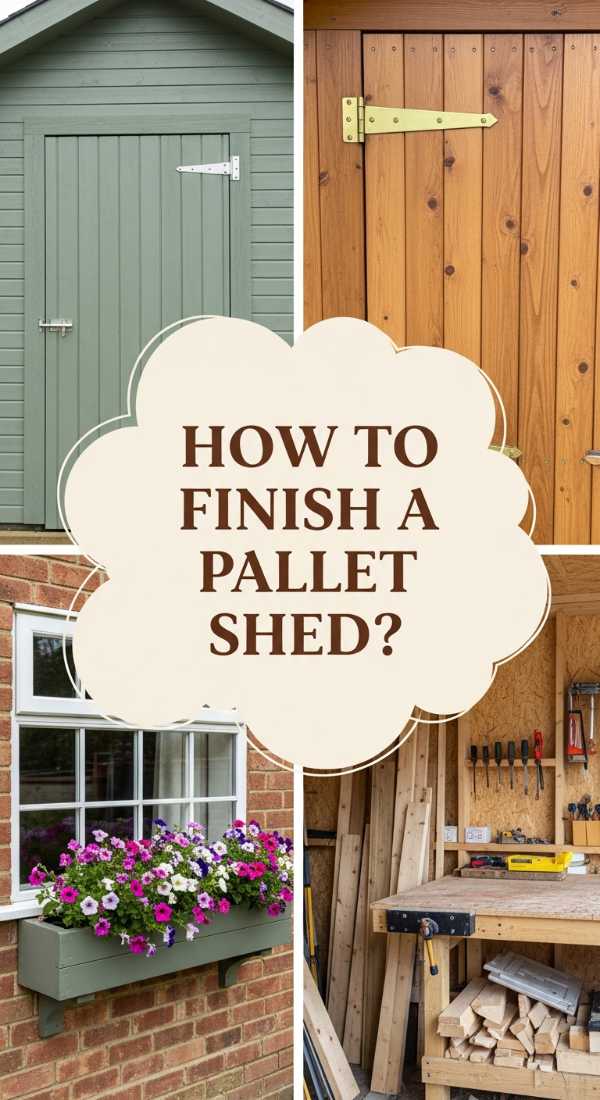 How To Finish An Aesthetic Shed Out Of Pallets For A Cozy Workshop 69ecacfb5c276