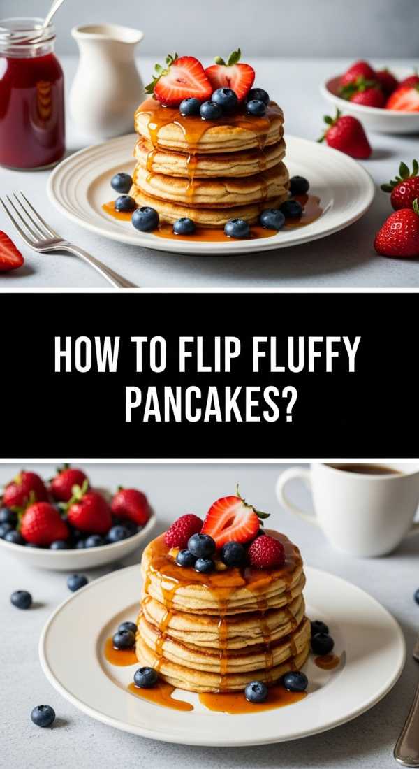 How to flip fluffy pancakes