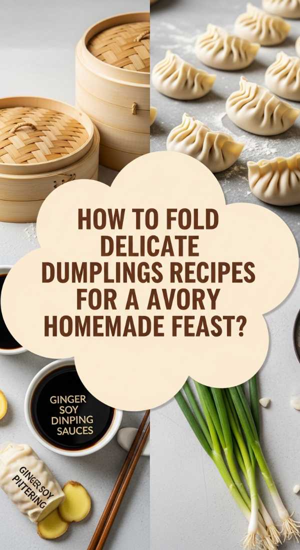 How to Fold Delicate Dumplings Recipes for a Savory Homemade Feast