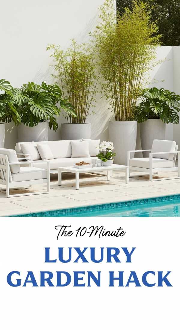 How to get the Luxury Garden Decor look in 10 minutes