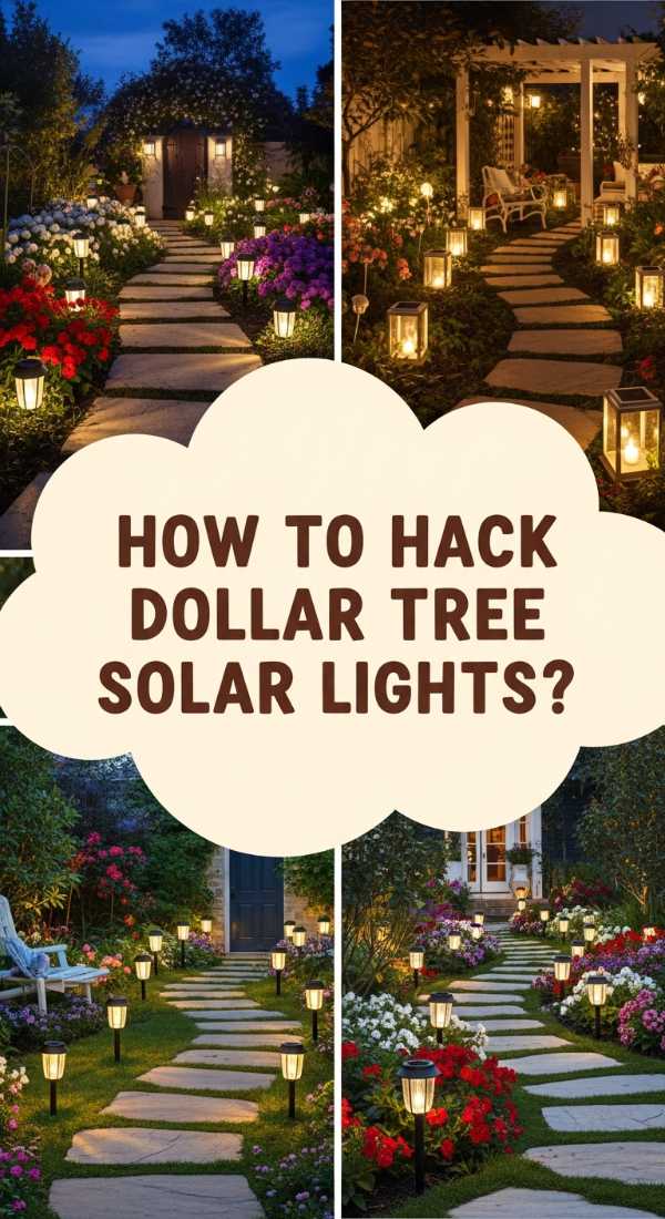 How To Hack Dollar Tree Solar Lights For An Enchanted Garden Pathway 69edfc161b4d8