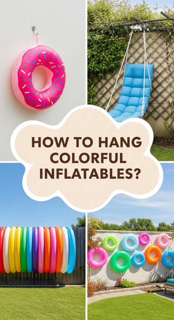 How To Hang Colorful Inflatables For A Functional Garden Wall 69f2f817282ec