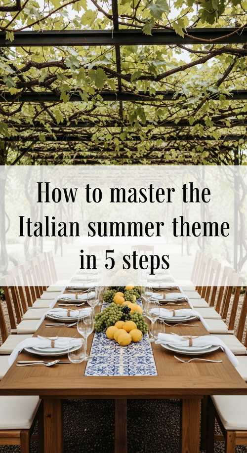 How to Host an Italian Summer Party