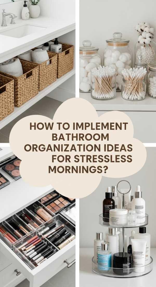 How To Implement Bathroom Organization Ideas For Stressless Mornings 69e32581f09d3