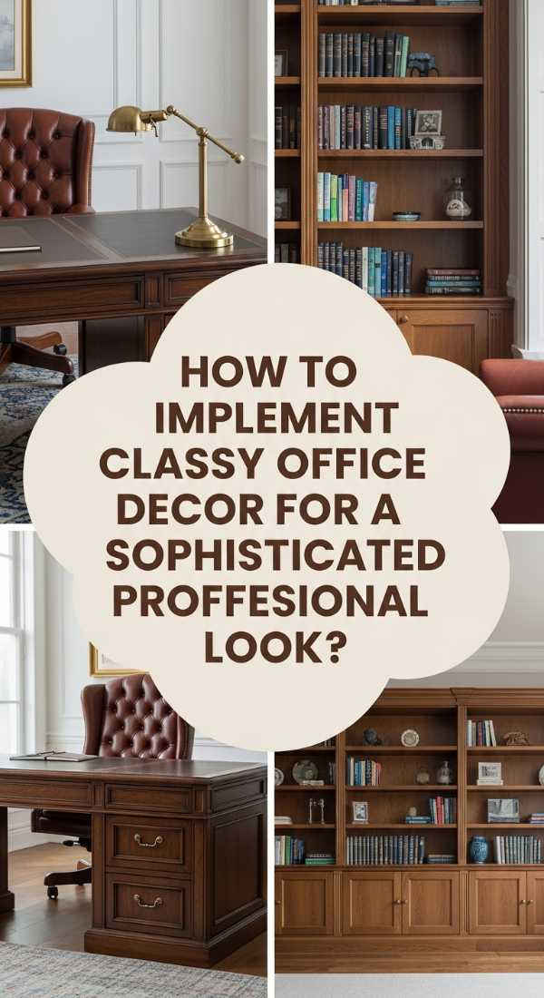 How To Implement Classy Office Decor For A Sophisticated Professional Look 69ef171824cba