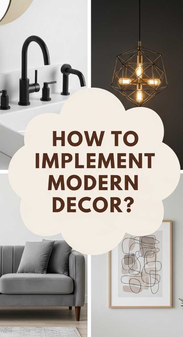 How To Implement Modern Decor Elements For A Sleek Vibe 69e3243e146b1
