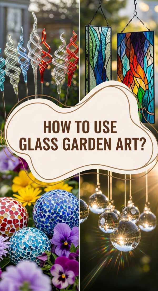 How To Incorporate Glass Yard Art For A Shimmering Garden 69ecaed5bb5fe