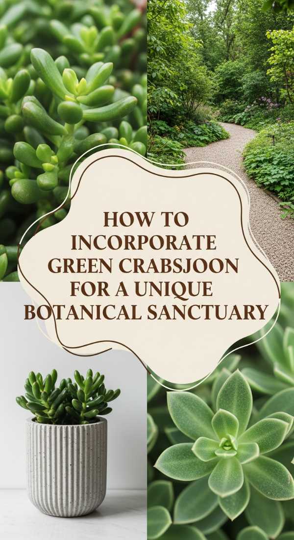 How To Incorporate Green Crabsjoon For A Unique Botanical Sanctuary 69df1b5dc0f3b