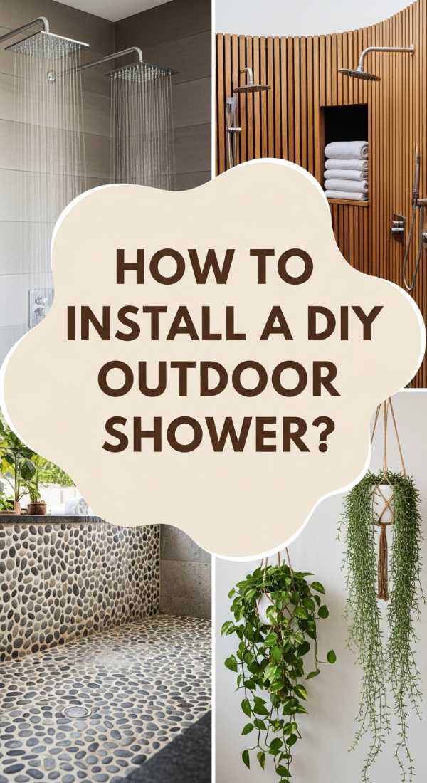 How To Install A Diy Outdoor Shower For Summer Refreshment 69dde8caafd21