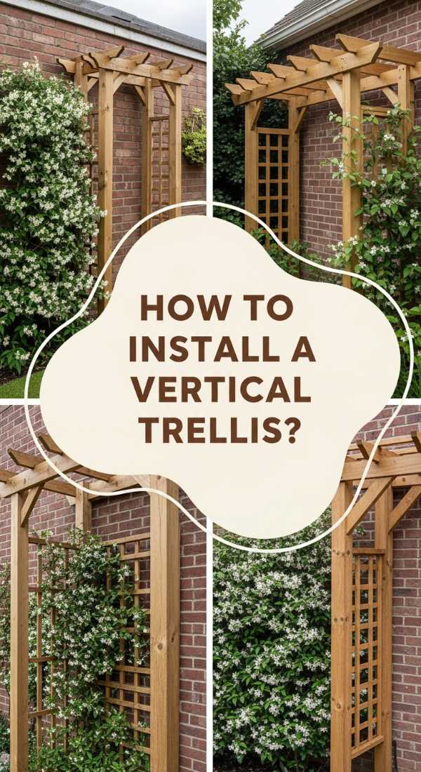 How To Install A Diy Wood Trellis For Growing Vertical Greenery 69f238abdf620
