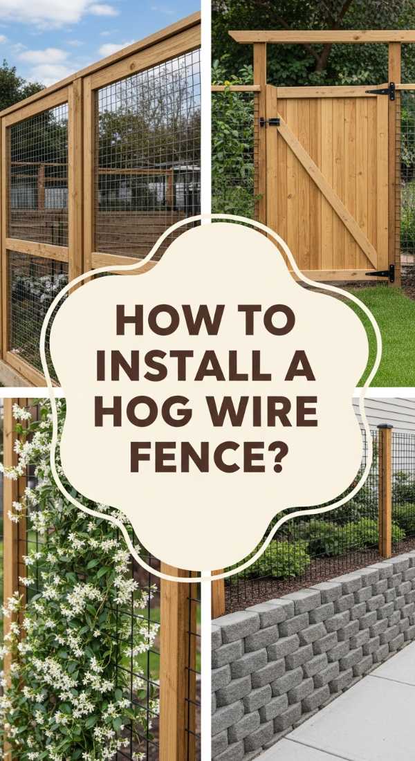 How To Install A Hog Wire Fence For A Modern Rustic Look 69dde9127eea5