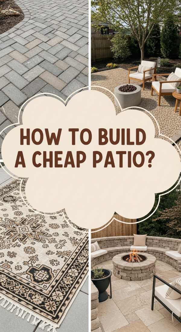 How To Install A Stylish Budget Patio For Outdoor Evening Relaxation 69ecacf67095e