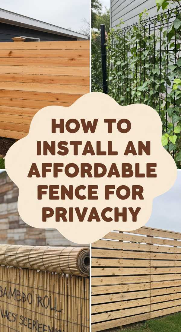 How To Install An Affordable Fence For Ultimate Backyard Privacy 69f238873aa9b