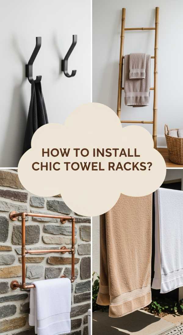 How To Install Chic Towel Racks For Quick Post Swim Drying 69f2f81474626