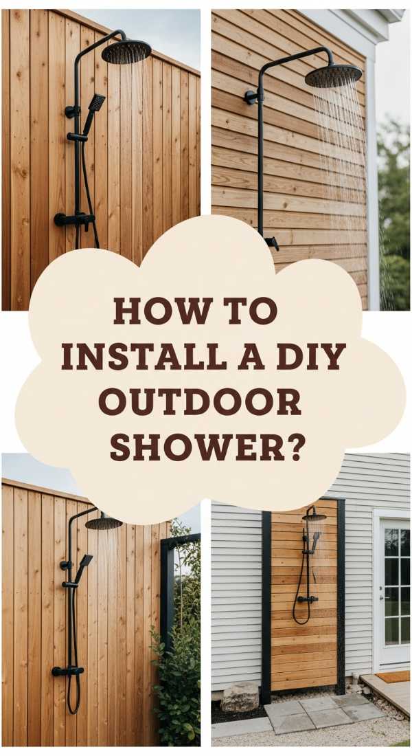 How To Install Diy Outdoor Shower Ideas Simple For A Spa Like Retreat 69f238b9171dd