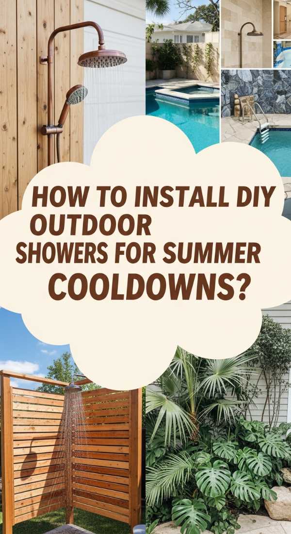 How to Install DIY Outdoor Showers for a Refreshing Summer Escape
