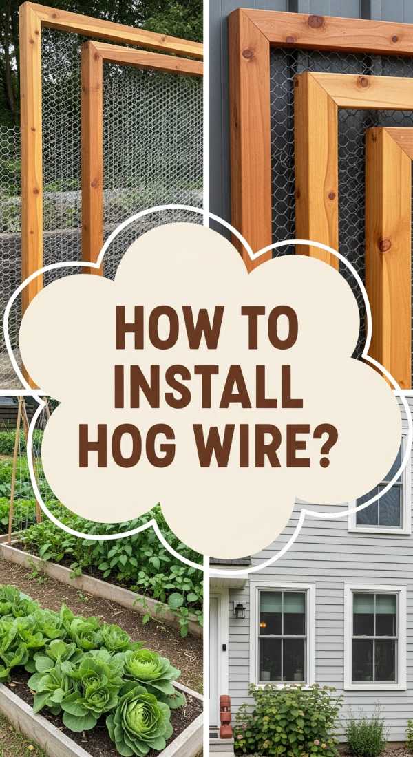 How to Install Hog Wire Fence Ideas for a Modern Rustic Look