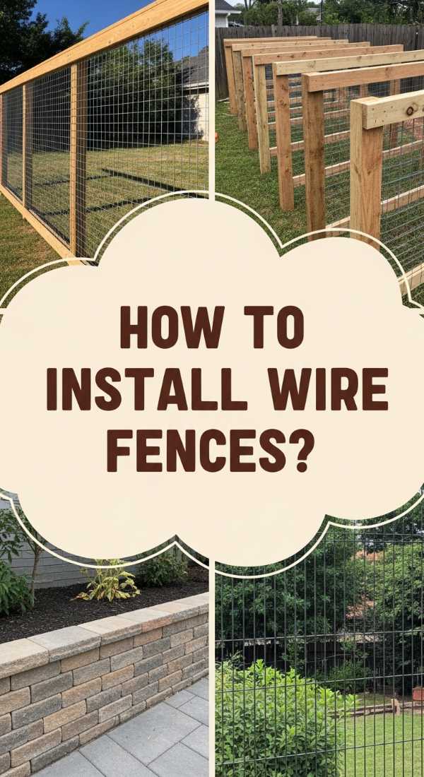 How To Install Hog Wire Fencing For A Modern Rustic Backyard 69ef170e734db