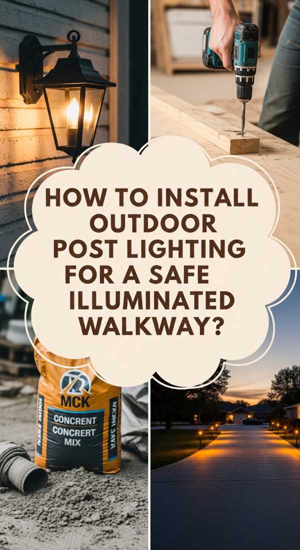 How To Install Outdoor Post Lighting For A Safe Illuminated Walkway 69e5fe13594a9
